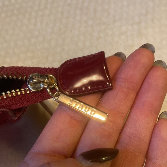 Staud Shirley Handbag - Clear/Burgundy - Picture 5 of 7